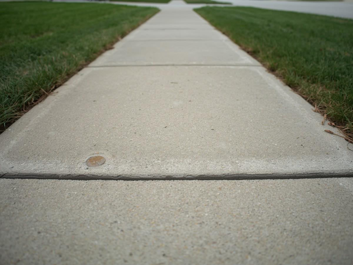 Flush, even sidewalk panels after concrete leveling